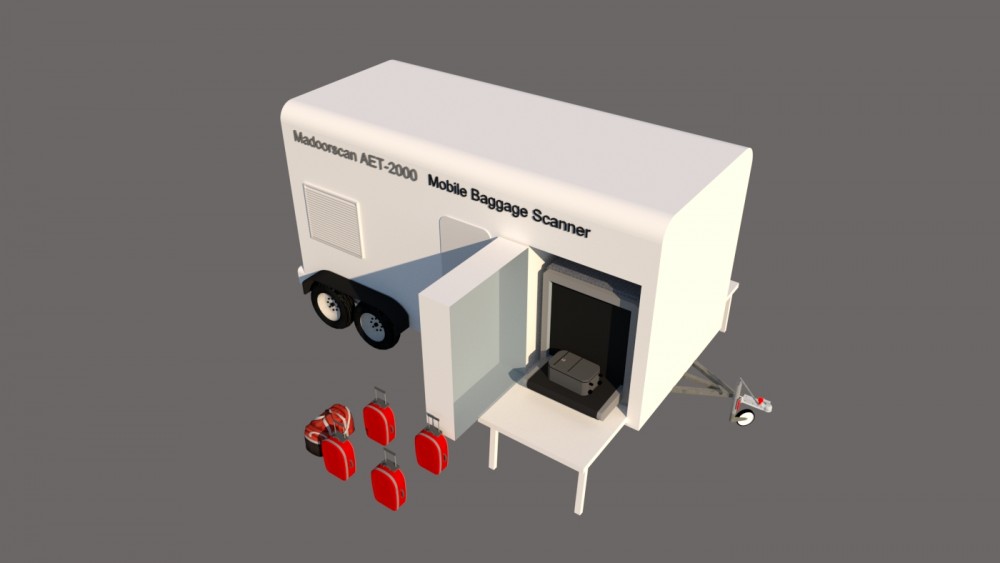 Mobil X-ray Bagaj Çanta Kargo Tarama Sistemi